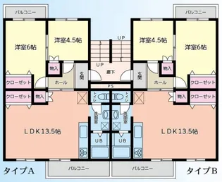 リノ辰巳【2階】の間取り