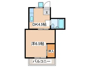三洋ハイツ【2階】の間取り