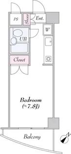 ティーズ エコ川崎【8階】の間取り