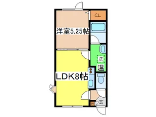 エステートインマリーエ【1階】の間取り