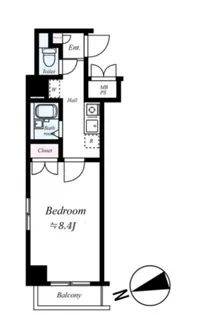 メインステージ池袋【2階】の間取り