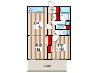プラザタワ-勝どき【37階】の間取り