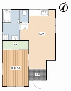 エクセルメゾン楢2【1階】の間取り