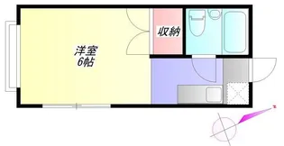 栄ミリオンコーポ第1【2階】の間取り