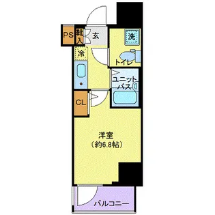 リヴシティ横浜東ベイサイド【7階】の間取り