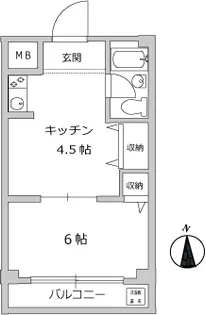 青横マンション【3階】の間取り