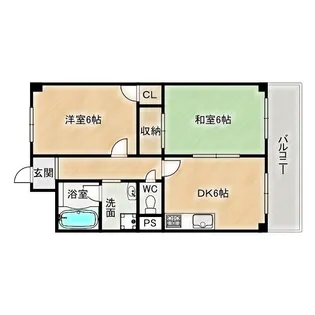 森小路ガーデンハイツ【4階】の間取り