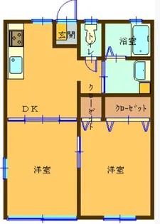 栗原第二ハイツ【2階】の間取り