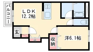 プランドール・ソフィア【1階】の間取り