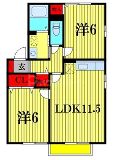 カームヒルズ【1階】の間取り