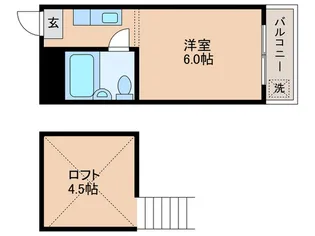 ハピネス21【2階】の間取り