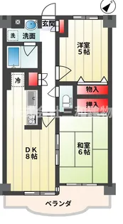 パークフロントナリタ【3階】の間取り