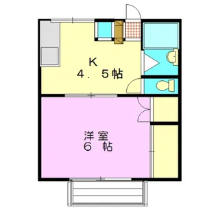 コーポ小野田【1階】の間取り