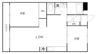ベルシャンブル上尾【2階】の間取り