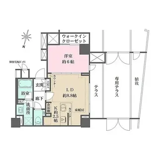 ザ・パークハウス広尾【1階】の間取り