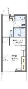 レオパレスケイスピリット百合鴎【2階】の間取り