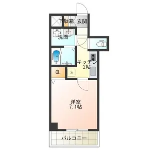 ファステート難波SOUTHベック【8階】の間取り