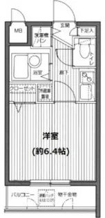 ガラ・ステージ麻布十番【5階】の間取り