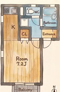 アビタシオンIII【2階】の間取り