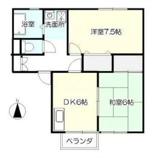 ルミエール小山【2階】の間取り