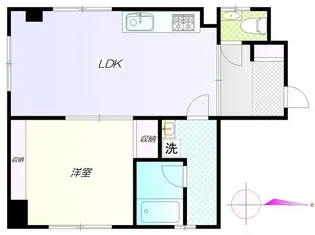 ドミールアップスカイ【1階】の間取り