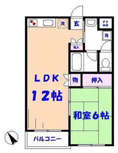 セントヒルズ本八幡【1階】の間取り