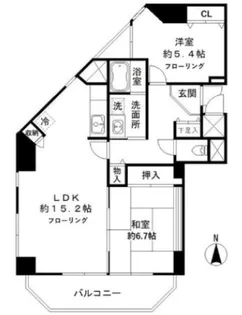 クレスト和泉【2階】の間取り
