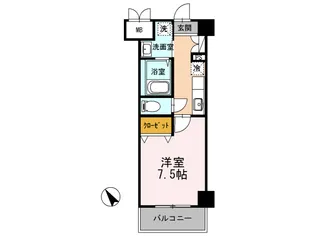 クレストスクエア【3階】の間取り