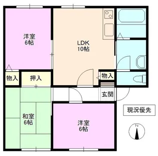 サンビレッジ青木島 B【2階】の間取り