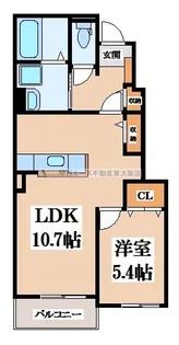 ラ・パルムドール【2階】の間取り