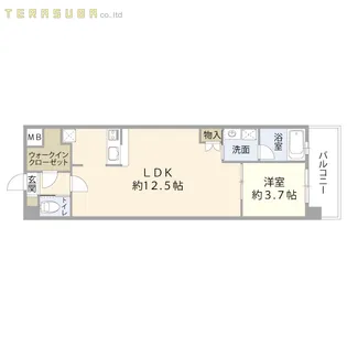 レスコ府内【7階】の間取り