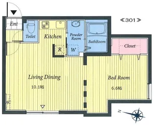 MODULOR三軒茶屋【3階】の間取り