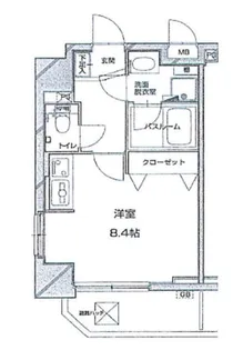 シャルムコート新宿ステーションパレス【10階】の間取り