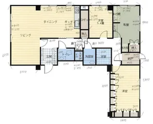 ヒルズ砂土原【5階】の間取り