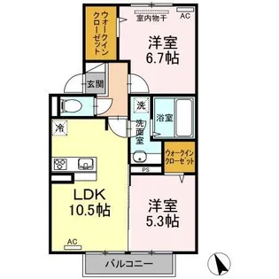 Arietta 1・2【2階】の間取り