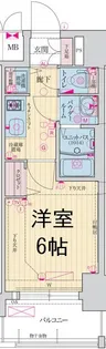 ファステート大阪ドームシティ【13階】の間取り