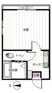 フラット七里【3階】の間取り