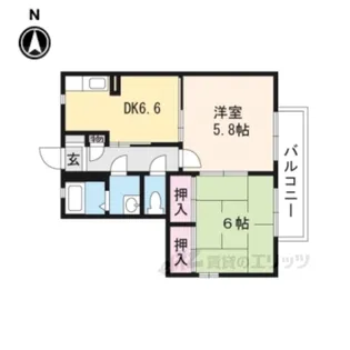 グランドゥール3輝【2階】の間取り