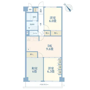 エンゼルハイム大井【4階】の間取り