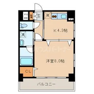 クイーンズレゾン新御徒町【5階】の間取り