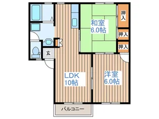 KMD弐番館【2階】の間取り