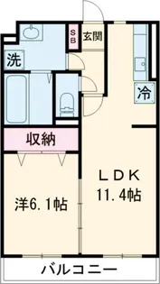 メゾン・ド・リサ【1階】の間取り