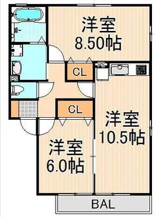 エーデルハイム ASAKA【2階】の間取り
