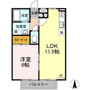 ウェスティンハウス【1階】の間取り