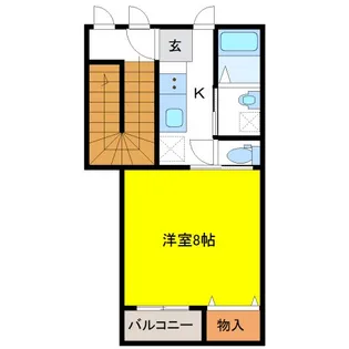 リリーコート帷子【2階】の間取り
