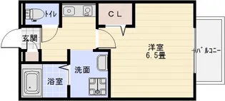 M’Sエクレール【2階】の間取り