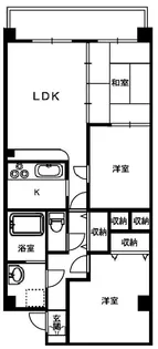 ロイヤルシャトー一番館【3階】の間取り