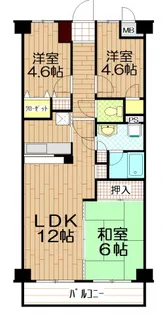 サンウェルティ【4階】の間取り