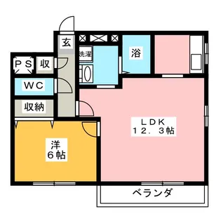 アルトピエドラ7番館【1階】の間取り