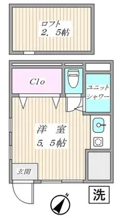 千石ハイム【1階】の間取り